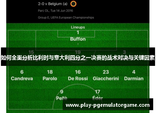 如何全面分析比利时与意大利四分之一决赛的战术对决与关键因素
