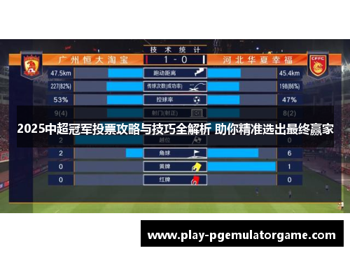 2025中超冠军投票攻略与技巧全解析 助你精准选出最终赢家