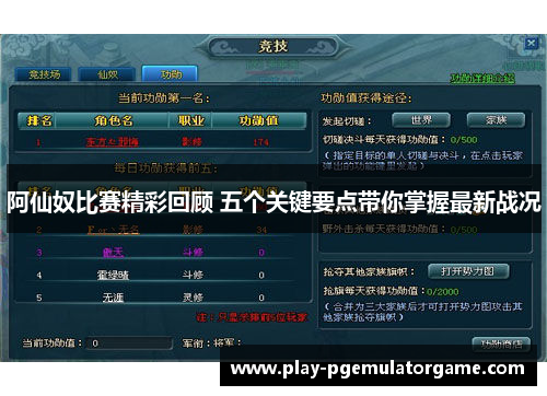 阿仙奴比赛精彩回顾 五个关键要点带你掌握最新战况